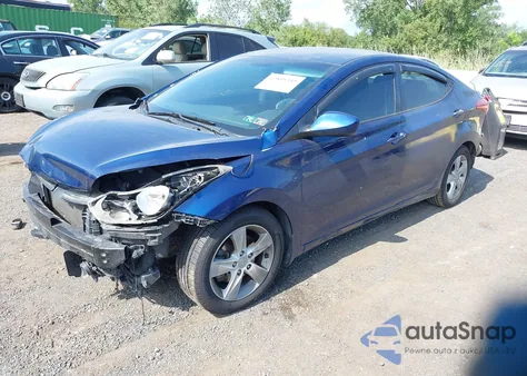 2013 Hyundai Elantra Gls from USA, damaged, VIN KMHDH4AE8DU640866